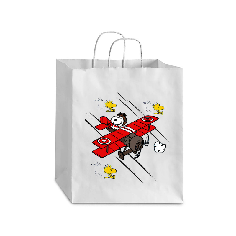 Happy Fly And Friend Debie Paper Bag - 10 X 5 X 13 | Artistshot