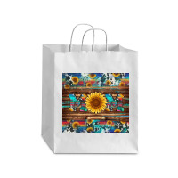 Sunflower Western Mom Debie Paper Bag - 10 X 5 X 13 | Artistshot