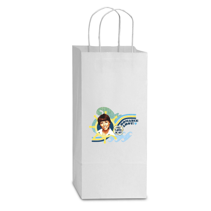 Romance Ahoy Double Wine Paper Bag - 6 1/2 X 3 1/2 X 12 3/8 | Artistshot