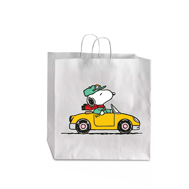 Funny Peanuts Car Jumbo Paper Bag - 18 X 7 X 18 3/4 | Artistshot