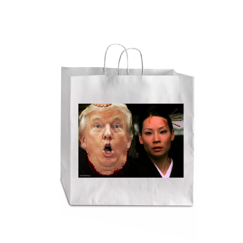 Trump Meets O Ren Ishii   Trump Jumbo Paper Bag - 18 X 7 X 18 3/4 | Artistshot