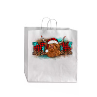 Christmas Mom Highland Cow Jumbo Paper Bag - 18 X 7 X 18 3/4 | Artistshot