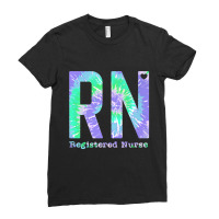 Rn Registered Nurse Life Purple Tie Dye Ladies Fitted T-shirt | Artistshot