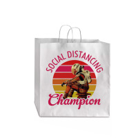 The Martian Social Distancing Champion T Jumbo Paper Bag - 18 X 7 X 18 3/4 | Artistshot