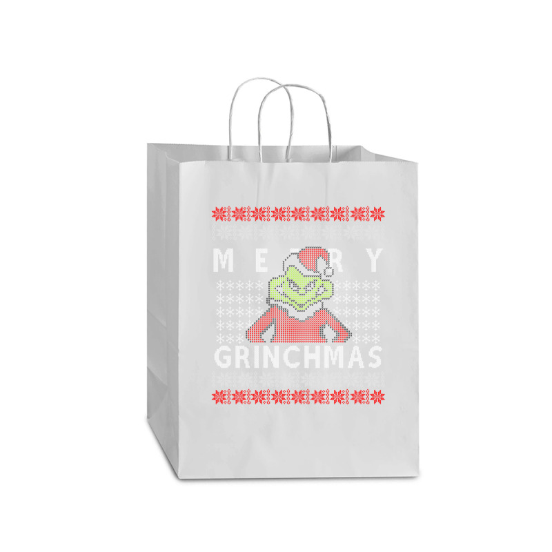 Ugly Christmas Merry Grinchmas Mart Paper Bag -13 X 7 X 17 | Artistshot