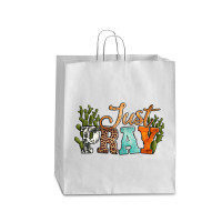 Just Pray With Texas Cactus Queen Paper Bag - 16 X 6 X 19 1/4 | Artistshot