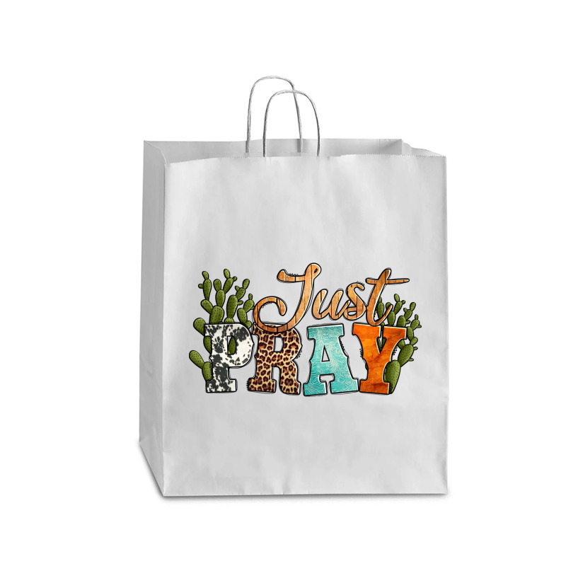 Just Pray With Texas Cactus Queen Paper Bag - 16 X 6 X 19 1/4 | Artistshot