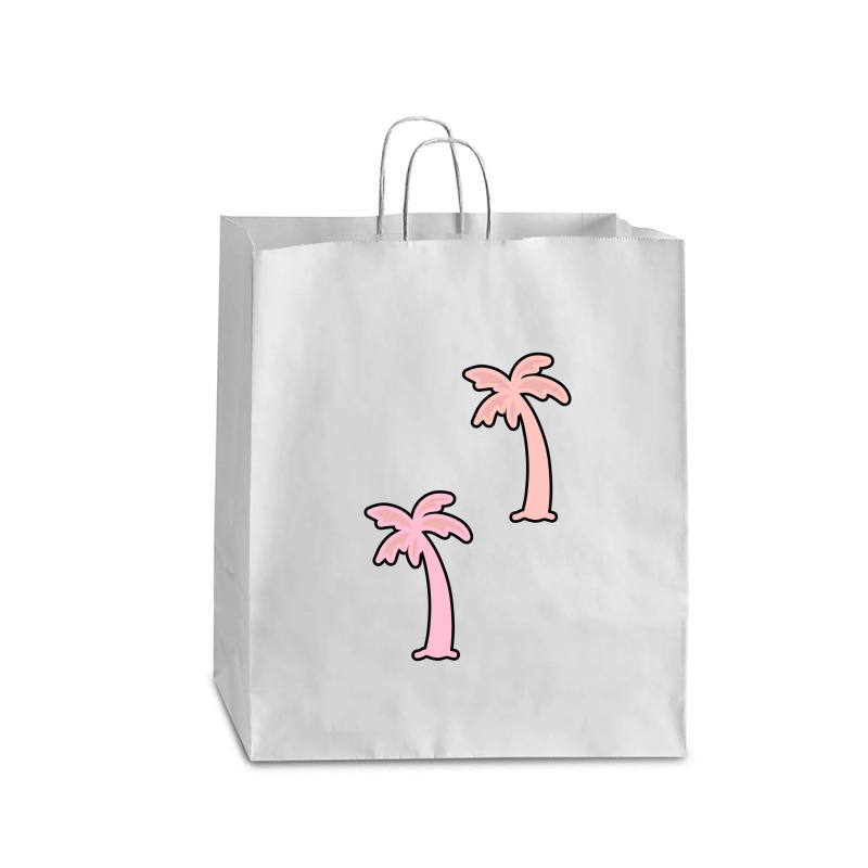 Pink Palm Trees Queen Paper Bag - 16 X 6 X 19 1/4 | Artistshot