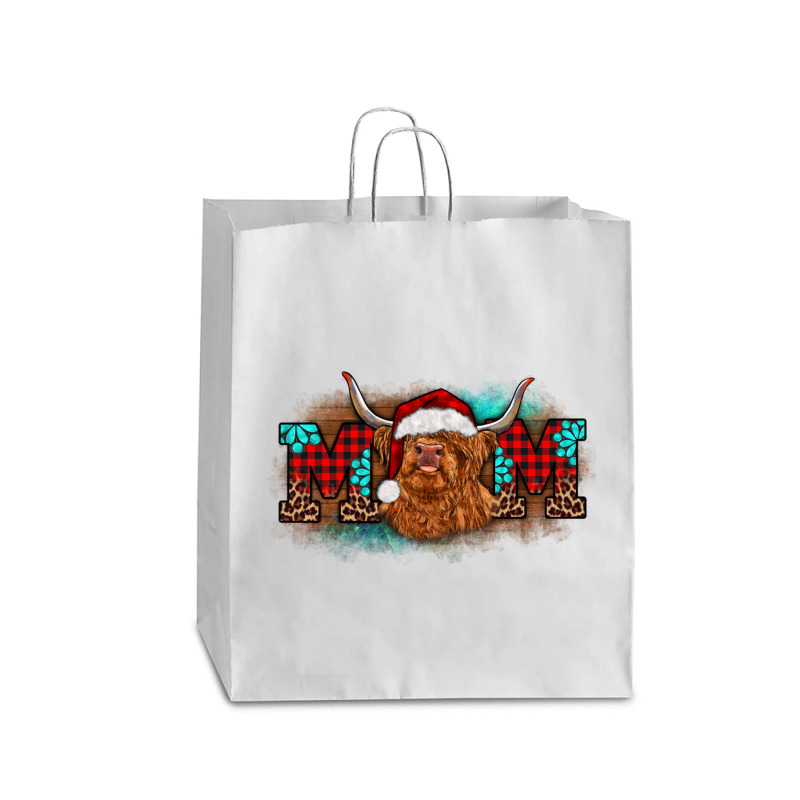 Christmas Mom Highland Cow Queen Paper Bag - 16 X 6 X 19 1/4 | Artistshot