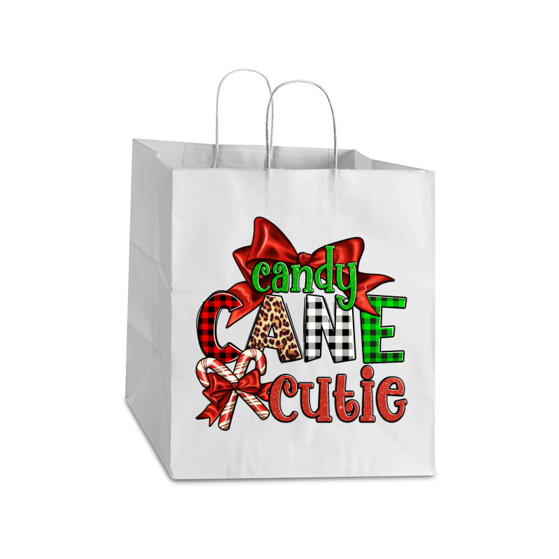 Candy Cane Cutie Christmas Take Out Paper Bag - 14 X 10 X 15 1/2 | Artistshot