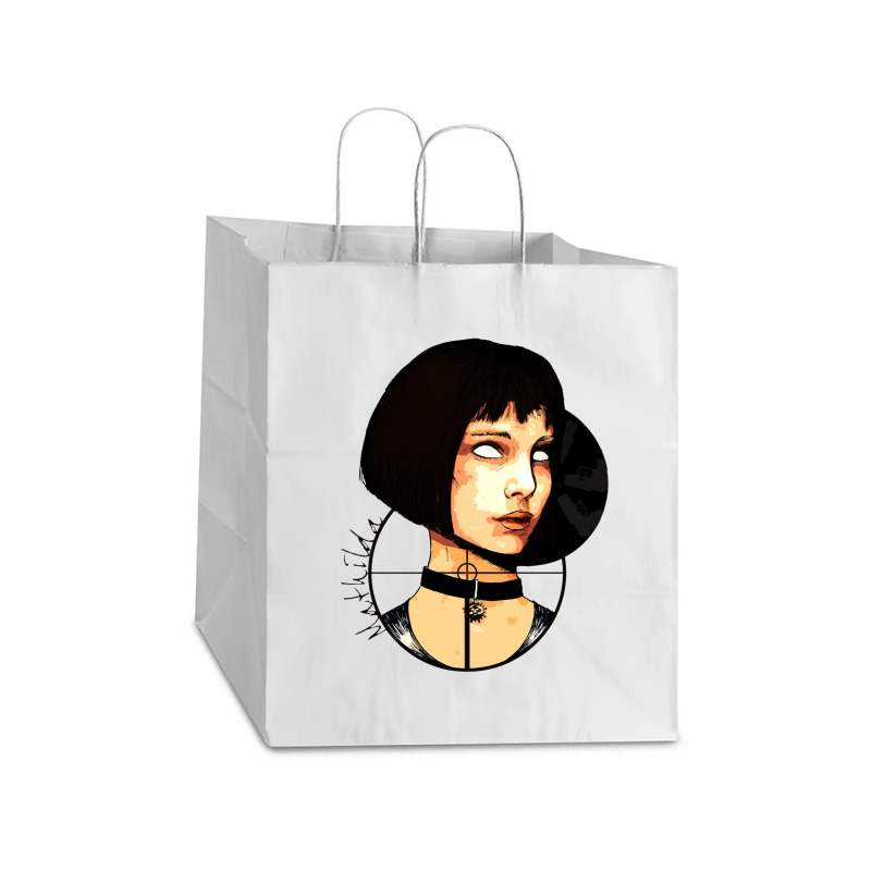 Short Haired Killer Girl Take Out Paper Bag - 14 X 10 X 15 1/2 | Artistshot