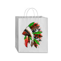 Western Christmas Native American Headdress Traveler Paper Bag -13 X 6 X 15 3/4 | Artistshot