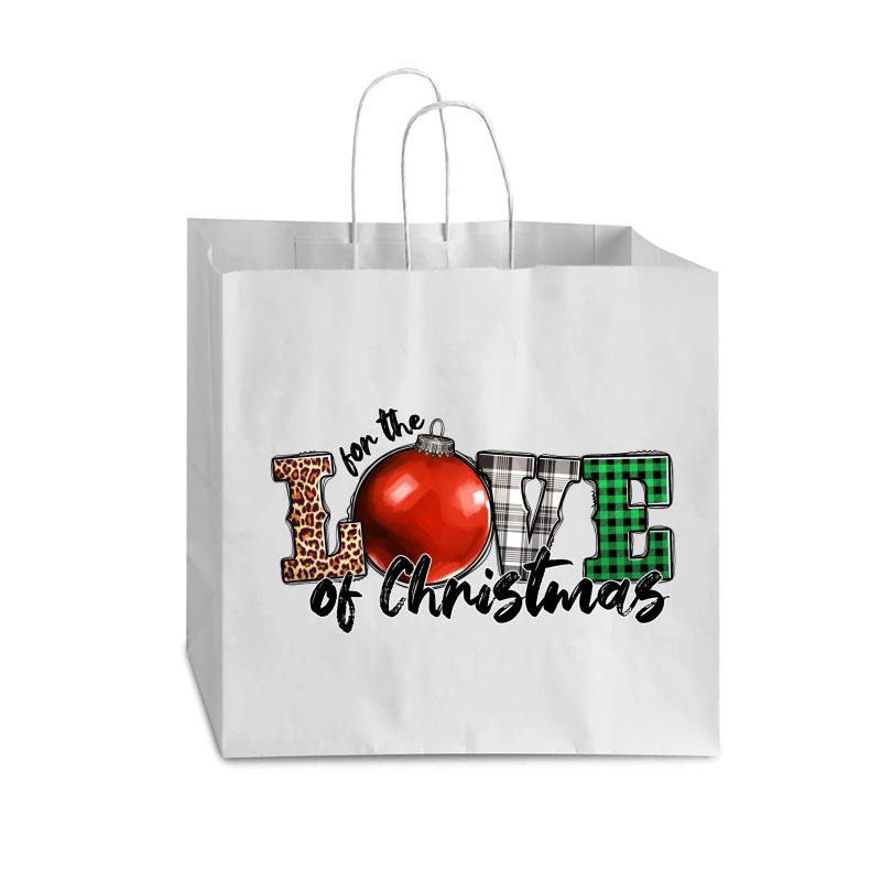 For The Love Of Christmas Vogue Paper Bag - 16 X 6 X 12 | Artistshot