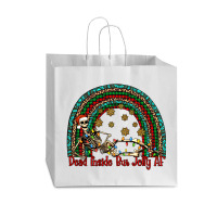 Dead Inside But Jolly Af Rainbow Vogue Paper Bag - 16 X 6 X 12 | Artistshot