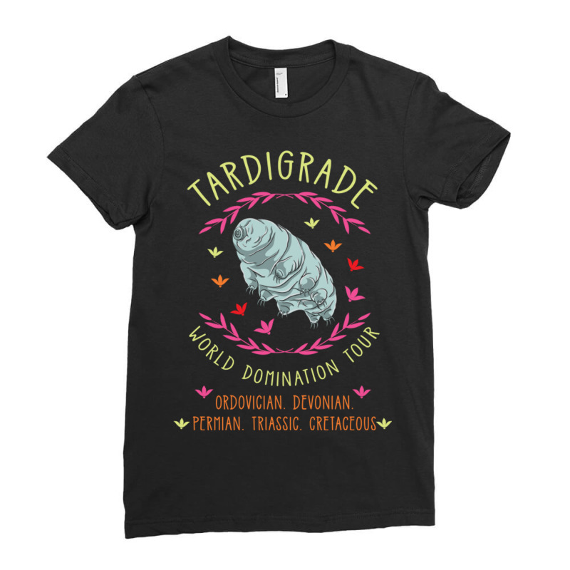 Tardigrade World Domination Tour For Tardigrade Lo Ladies Fitted T-Shirt by queerappear | Artistshot