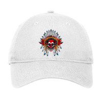 Skull Native American Chief For Native American Adjustable Cap | Artistshot