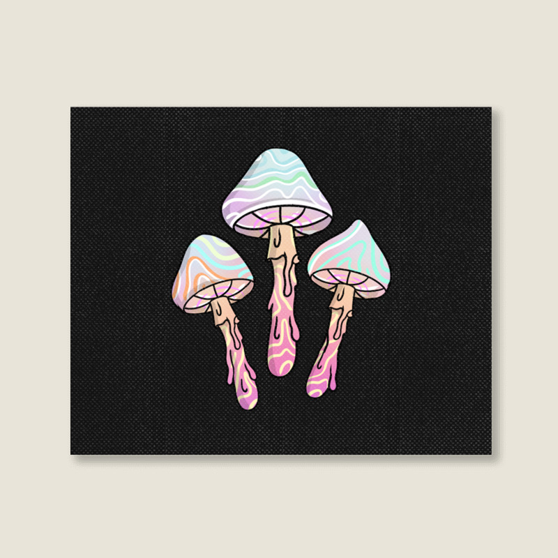 Pastel Goth Dripping Mushrooms For Pastel Goth Landscape Canvas Print | Artistshot