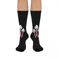 Pastel Goth Dripping Mushrooms For Pastel Goth Crew Socks | Artistshot