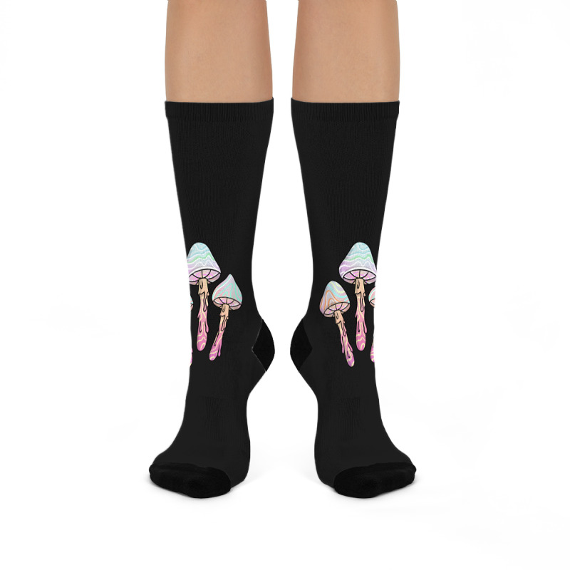 Pastel Goth Dripping Mushrooms For Pastel Goth Crew Socks | Artistshot