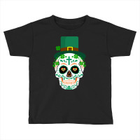 Leprechaun Sugar Skull For St. Patrick S Day Toddler T-shirt | Artistshot