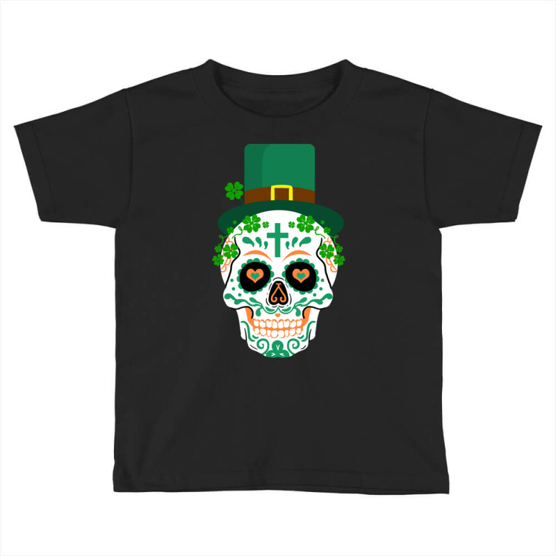 Leprechaun Sugar Skull For St. Patrick S Day Toddler T-shirt | Artistshot