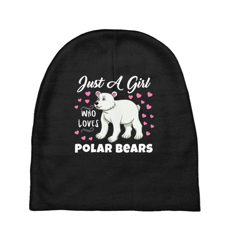 Just A Girl Who Loves Polar Bears For Polar Bear L Baby Beanies by queerappear | Artistshot