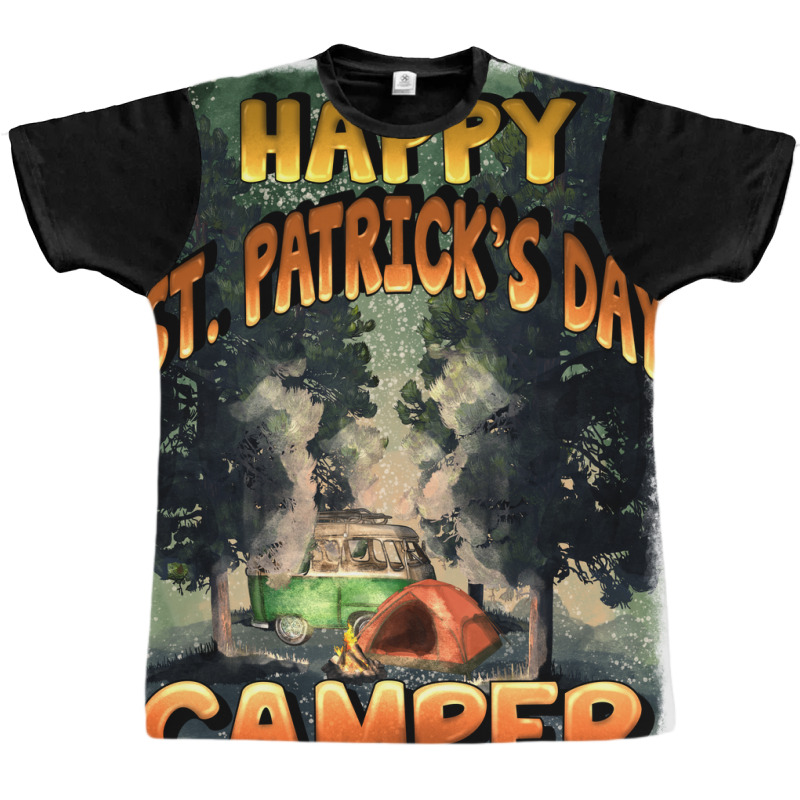 Happy St Patrick's Day Camper Graphic T-shirt | Artistshot