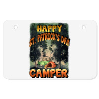 Happy St Patrick's Day Camper Atv License Plate | Artistshot