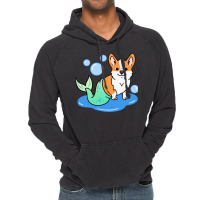 Corgi Mermaid For Corgi Lover Vintage Hoodie | Artistshot