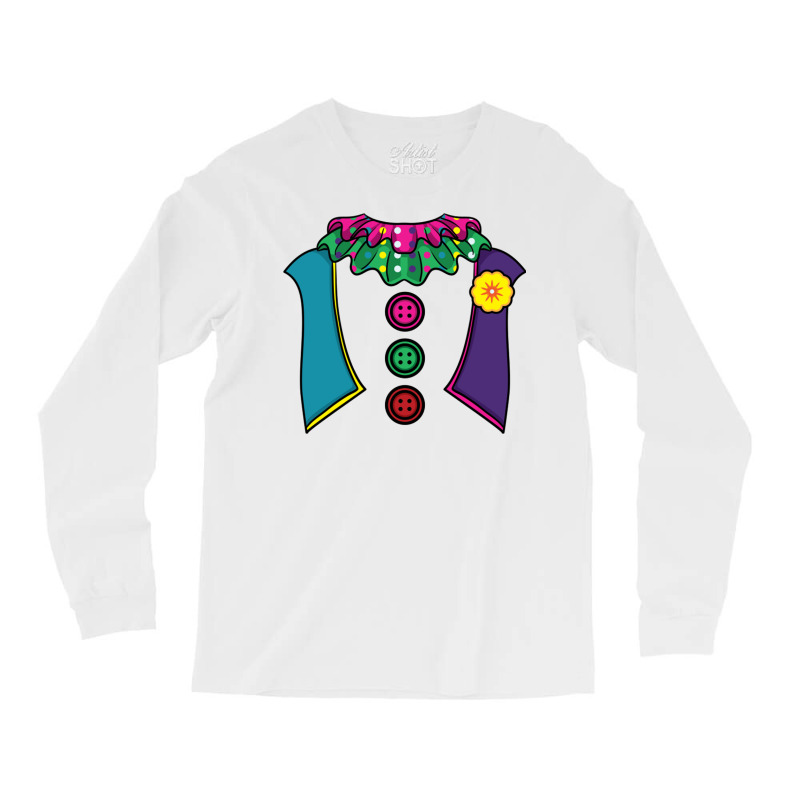 Clown Costume For Halloween Long Sleeve Shirts | Artistshot