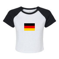 Country Flag And Emblem - Germany Raglan Crop Top | Artistshot