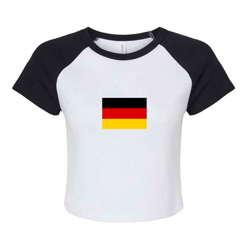 Country Flag And Emblem - Germany Raglan Crop Top by cikotan | Artistshot