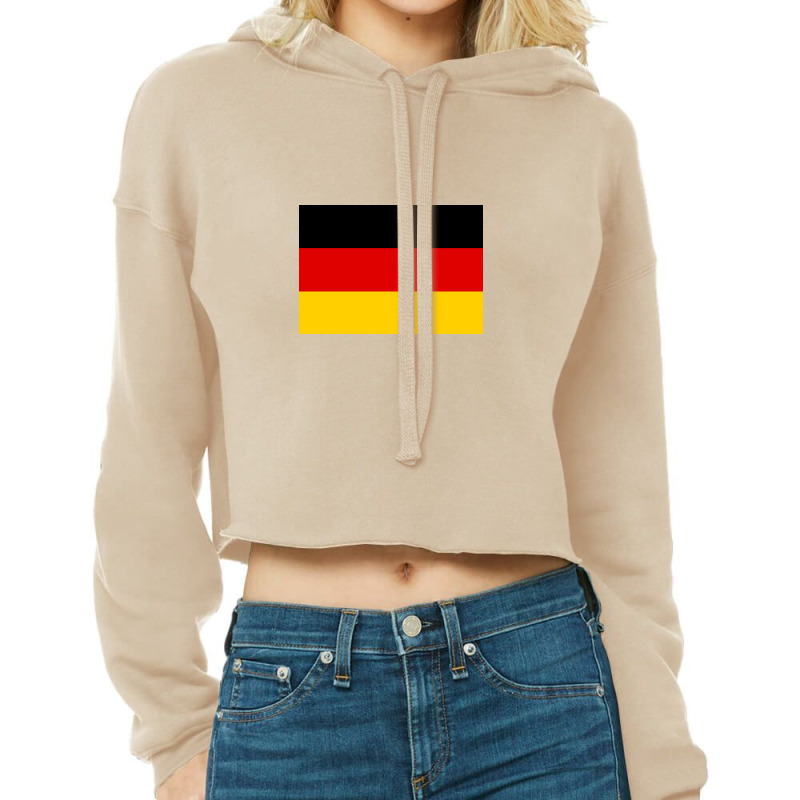 Country Flag And Emblem - Germany Cropped Hoodie by cikotan | Artistshot