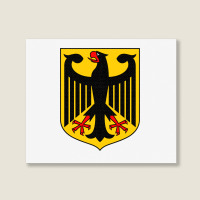 Country Flag And Emblem - Germany Landscape Canvas Print | Artistshot