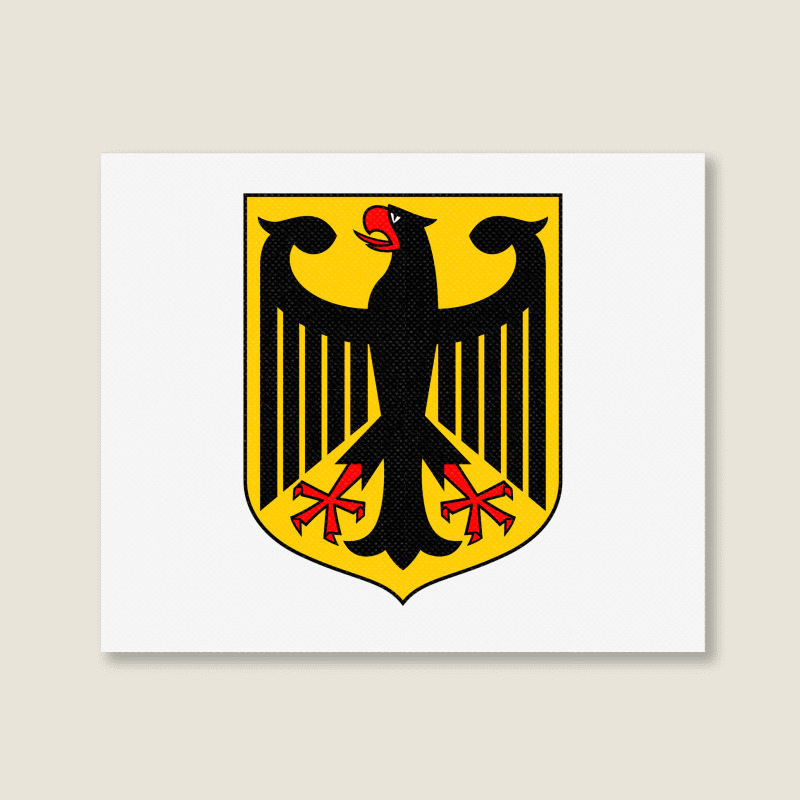 Country Flag And Emblem - Germany Landscape Canvas Print | Artistshot