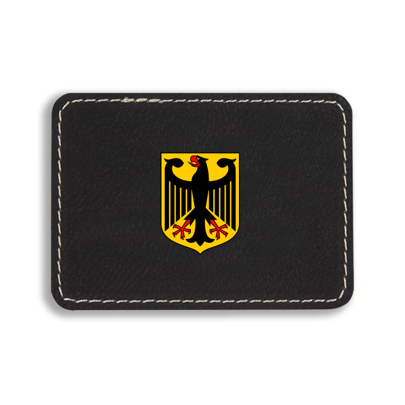 Country Flag And Emblem - Germany Rectangle  Leatherette Patch | Artistshot