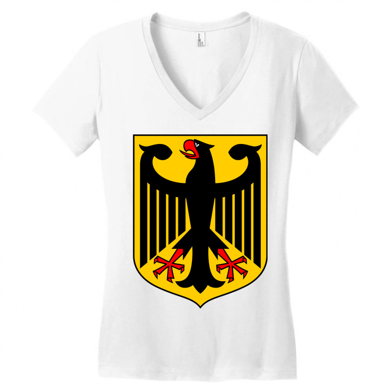 Country Flag And Emblem - Germany Women's V-Neck T-Shirt by cikotan | Artistshot