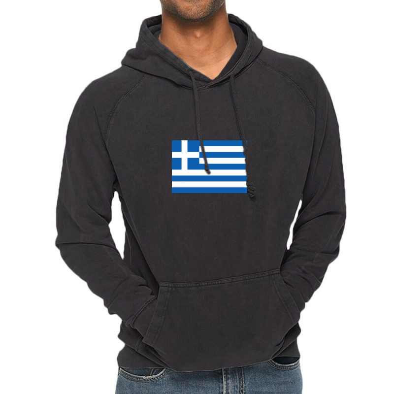 Country Flag And Emblem - Greece Vintage Hoodie | Artistshot