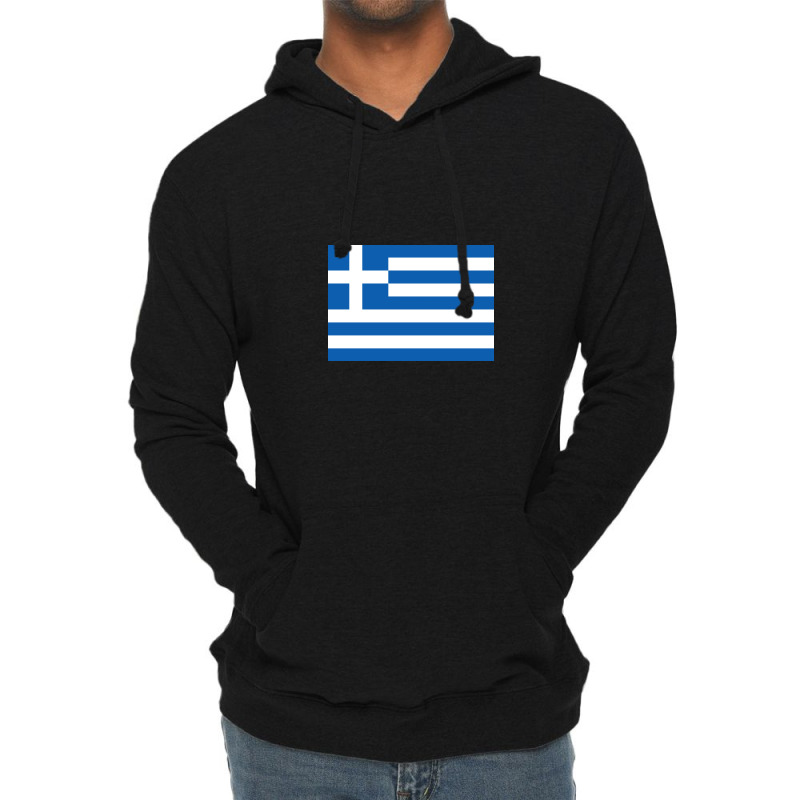 Country Flag And Emblem - Greece Lightweight Hoodie | Artistshot