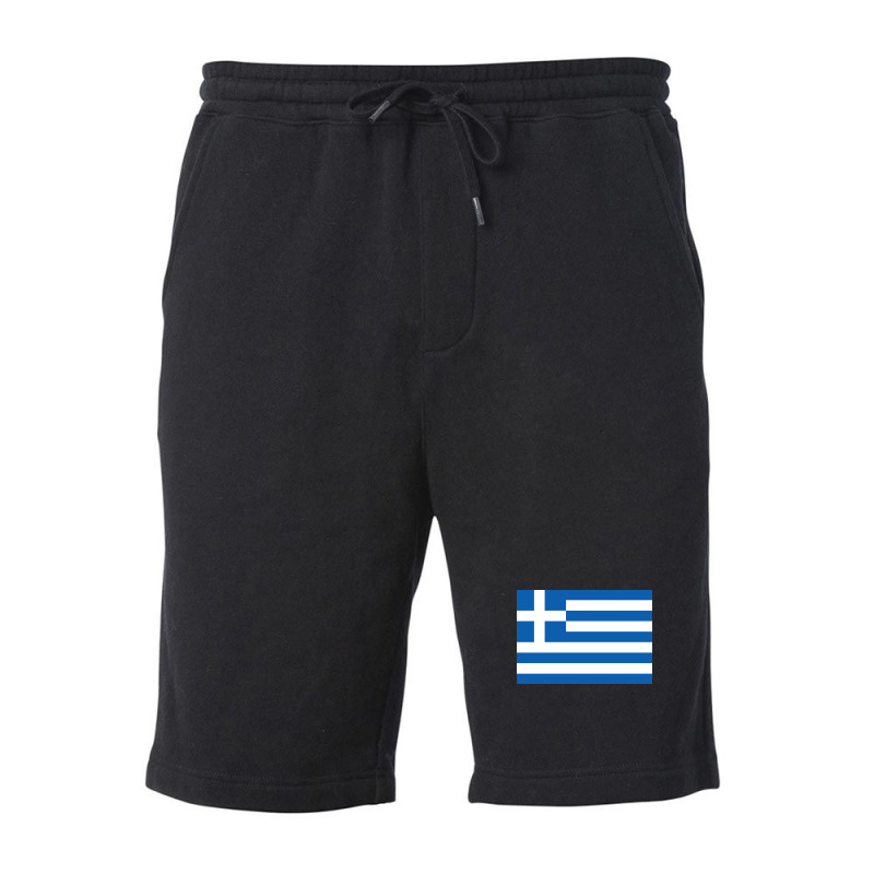 Country Flag And Emblem - Greece Fleece Short | Artistshot