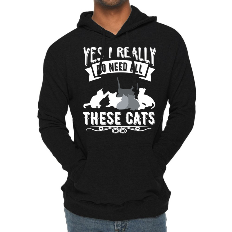 All These Cats Lightweight Hoodie | Artistshot