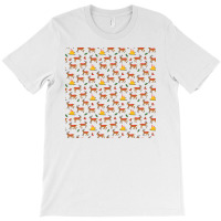 Christmas Deer Pattern T-shirt | Artistshot