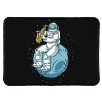 Astronaut Playing Saxophone For Saxophone Lover Rectangle Patch | Artistshot