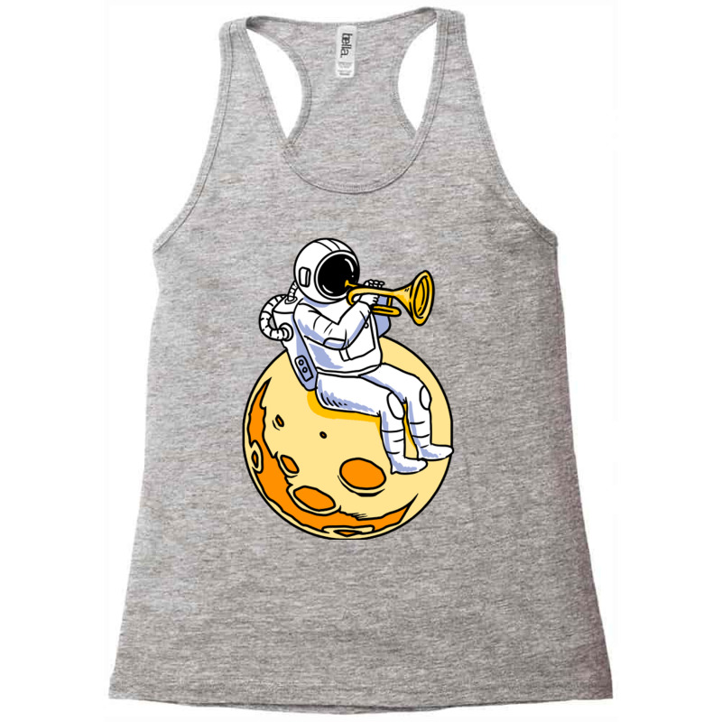 Astronaut Playing Trumpet For Trumpet Player Racerback Tank by queerappear | Artistshot