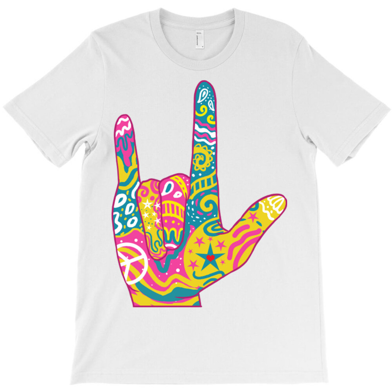 American Sign Language I Love You For Deaf Awarene T-Shirt by queerappear | Artistshot