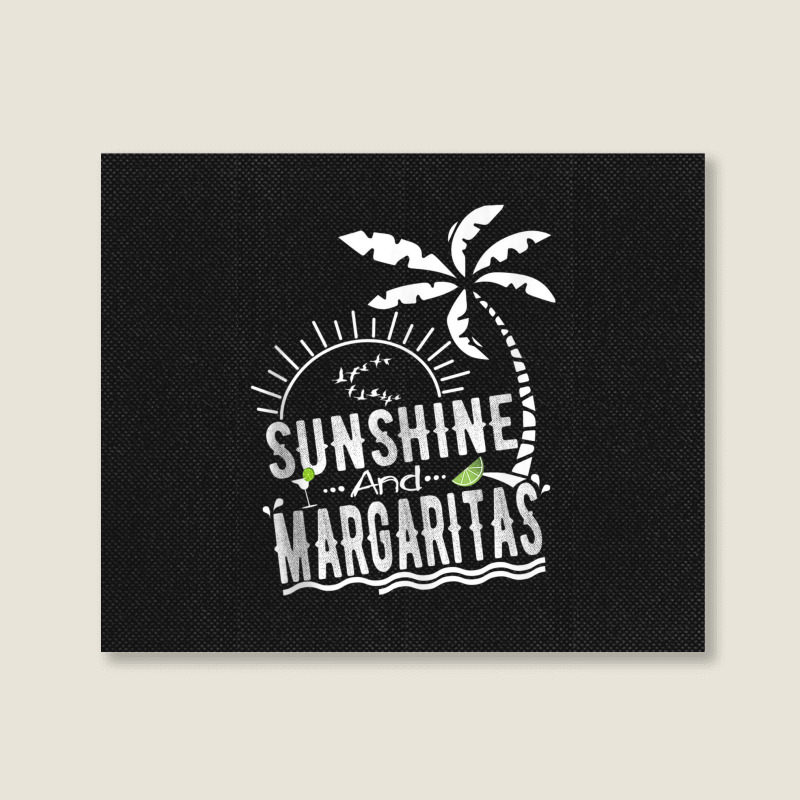 Sunshine And Margaritas Summer Vacation Landscape Canvas Print | Artistshot