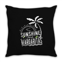 Sunshine And Margaritas Summer Vacation Throw Pillow | Artistshot