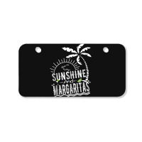 Sunshine And Margaritas Summer Vacation Bicycle License Plate | Artistshot