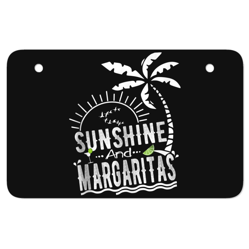 Sunshine And Margaritas Summer Vacation Atv License Plate | Artistshot