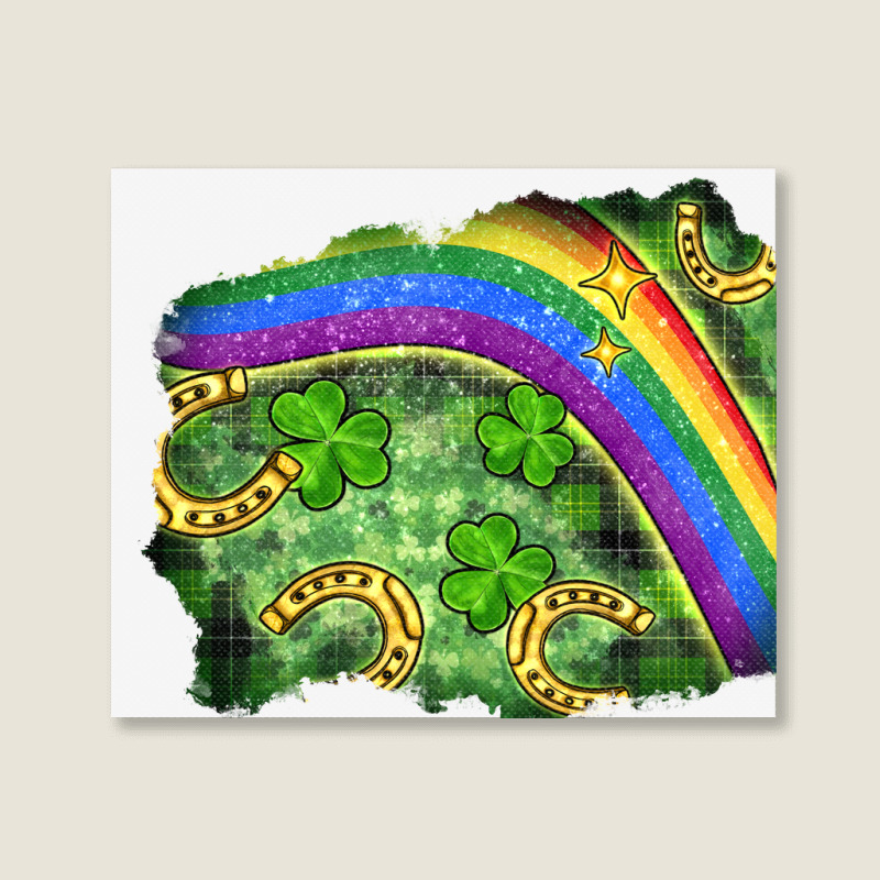 St. Patrick's Day Patch Landscape Canvas Print | Artistshot